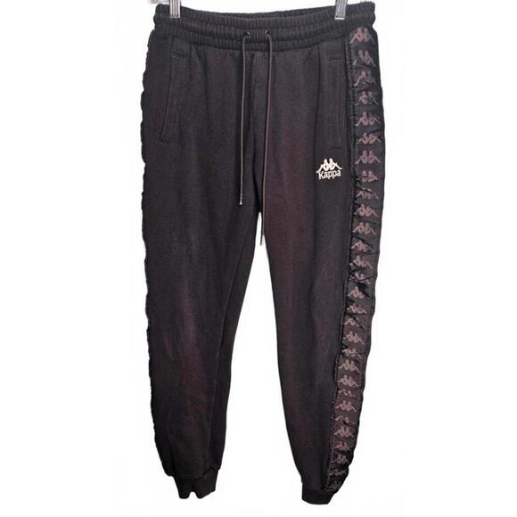 Kappa Men's Black Athletic Joggers with Logo Size Small - Picture 1 of 9
